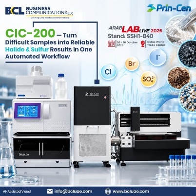 CIC-200 Combustion Ion Chromatography System BCL tennant Arablab exhibition